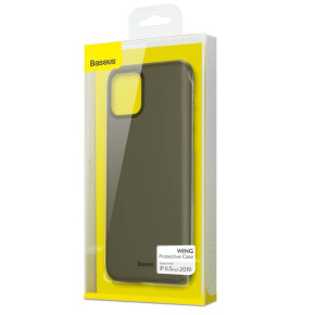 Твърд гръб ултра тънък гъвкав Wing Case series оригиален BASEUS за Apple iPhone 11 Pro Max 6.5 черен